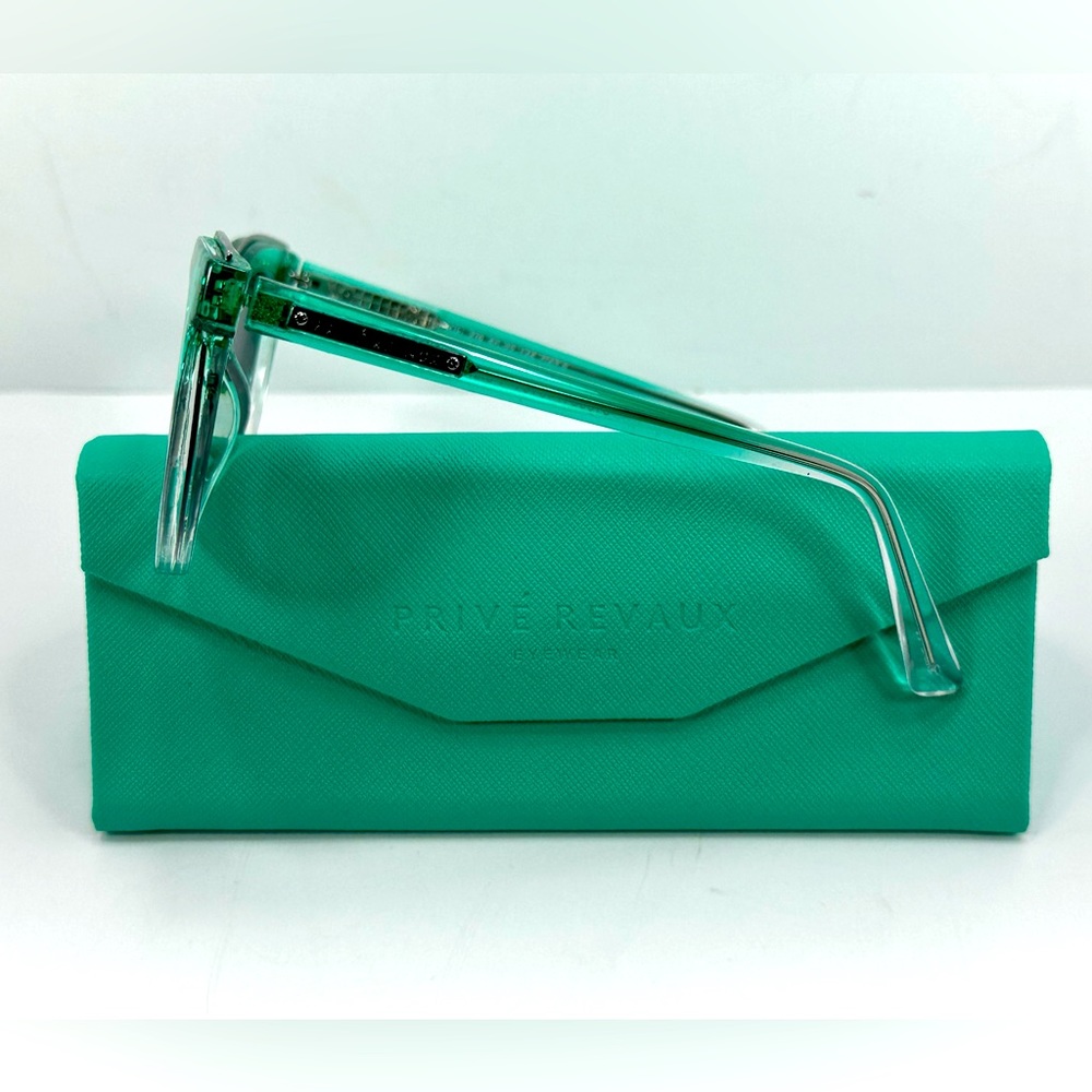 NEW - Prive Revaux The Kiki Sunglasses - Ombre Green/Clear - Picture 2 of 8